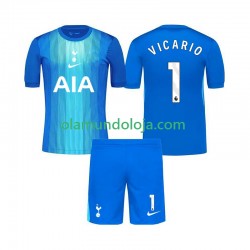 Camisola Tottenham Hotspur Guglielmo Vicario 1 Guarda-redes Criança Equipamento Segundo 2025-2026 Manga Curta